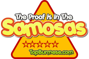 "The Proof Is In The Samosas" Bumper Sticker.